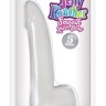 Прозрачный фаллоимитатор на присоске Jelly Rancher 5 Smooth Rider Dong - 15 см.
