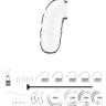 Прозрачный мужской пояс верности со стимулятором уретры Cock Cage Model 17 Chastity 5.5