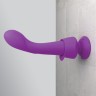 Фиолетовый вибромассажер Wall Banger G - 19,3 см.