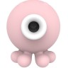 Нежно-розовый вакуумный клиторальный стимулятор-осьминог OCTOPI
