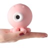 Нежно-розовый вакуумный клиторальный стимулятор-осьминог OCTOPI
