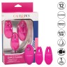 Розовые зажимы для сосков с дистанционным управлением Silicone Remote Nipple Clamps
