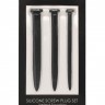 Набор из 3 гладких стимуляторов уретры Silicone Rugged Nail Plug Set