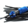 Нежная плеть с синим мехом BDSM Light - 43 см.