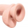 Телесный фаллоимитатор на присоске 10" Triple Density Cock with Balls - 26,7 см.