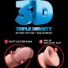 Телесный фаллоимитатор на присоске 10" Triple Density Cock with Balls - 26,7 см.