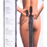 Черная анальная вибропробка с серым лисьим хвостом Grey Fox Tail Vibrating Anal Plug