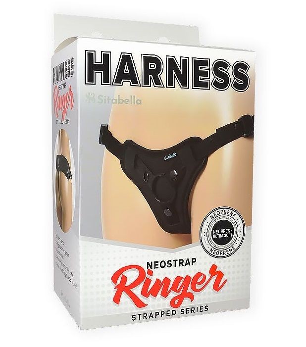 Чёрные трусики HARNESS Ringer  - размер XS-M