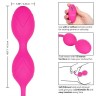 Розовые вагинальные шарики с ДУ и функцией памяти Remote Dual Motor Kegel System