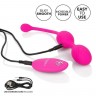 Розовые вагинальные шарики с ДУ и функцией памяти Remote Dual Motor Kegel System