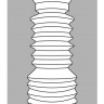 Прозрачный мастурбатор Pocket Masturbator Twister