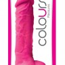 Розовый фаллоимитатор Colours Pleasures 5" Dildo - 17,8 см.