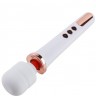 Белый жезловый вибратор Wand Vander - 33,5 см.