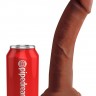 Коричневый фаллоимитатор на присоске 8" Triple Density Cock - 24,1 см.