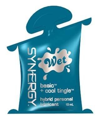 Гибридный лубрикант с охлаждающим эффектом Wet Synergy Cool Tingle - 10 мл.