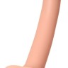 Телесный фаллос на присоске Silicone Bendable Dildo S - 17 см.