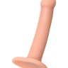 Телесный фаллос на присоске Silicone Bendable Dildo S - 17 см.