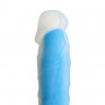 Голубой фаллоимитатор-реалистик So Divine Blue Mamba Dildo - 19 см.