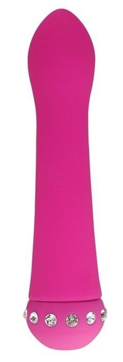 Розовый вибратор SPARKLE SUCCUBI  BLISS CARESSING VIBE - 14,2 см.