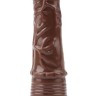Коричневый вибратор 7.2” Vibe Cock - 19 см.