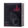 Чёрное эрекционное виброкольцо Erotist из силикона
