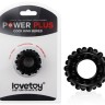 Черное эрекционное кольцо POWER PLUS Cockring