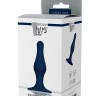 Синяя анальная пробка SILICONE PLUG MEDIUM - 12,7 см.