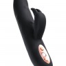 Черный вибратор-кролик Waname D-Splash Hail - 23,8 см.