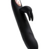 Черный вибратор-кролик Waname D-Splash Hail - 23,8 см.