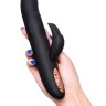 Черный вибратор-кролик Waname D-Splash Hail - 23,8 см.