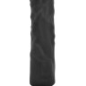 Черный вибратор на присоске Basecock Realistic Vibrator 2in1 - 20 см.