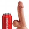 Кофейный фаллоимитатор на присоске 6,5" Triple Density Cock - 20,3 см.