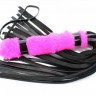 Нежная плеть с розовым мехом BDSM Light - 43 см.