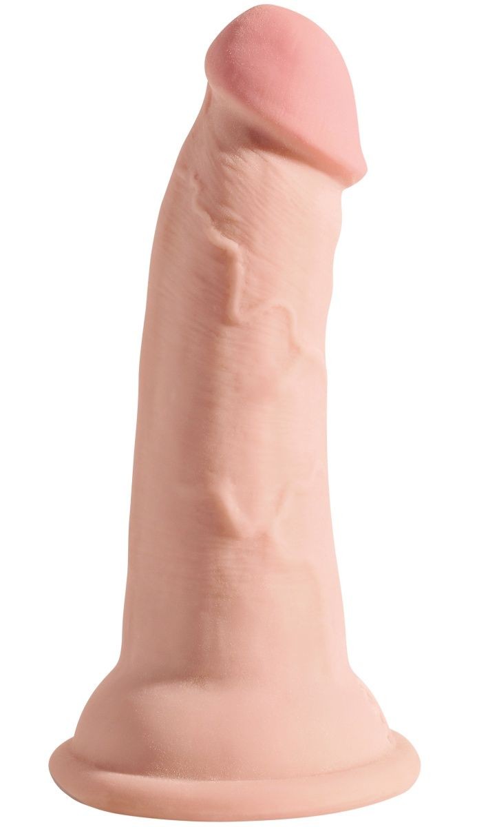 Телесный фаллоимитатор на присоске 5" Triple Density Cock - 15,24 см.