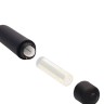 Черный гладкий стимулятор уретры с вибрацией Silicone Vibrating Bullet Plug Extra Long