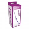 Фиолетовая анальная цепочка JAMMY JELLY ANAL 3 BEADS VIOLET - 15 см.