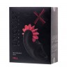 Чёрно-красное эрекционное виброкольцо Erotist