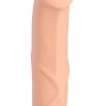Телесный реалистичный фаллоимитатор The Boss Dildo - 18 см.