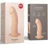 Телесный реалистичный фаллоимитатор The Boss Dildo - 18 см.