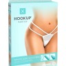 Белые трусики Remote Bow-Tie G-String S-M-L с вибрацией и анальным стимулятором