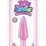 Гладкая розовая анальная пробка Jelly Rancher T-Plug Smooth - 10,9 см.