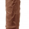 Коричневый фаллоимитатор на присоске 5 Dildo - 18 см.