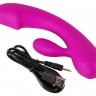 Лиловый вибратор-кролик Super Soft Silicone Rabbit Vibrator - 17,7 см.