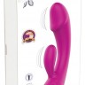 Лиловый вибратор-кролик Super Soft Silicone Rabbit Vibrator - 17,7 см.