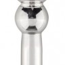 Серебристый уретральный стимулятор Sinner Penis Plug With Diamond - 5 см.