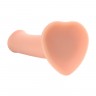 Телесный фаллос на присоске Silicone Bendable Dildo L - 19 см.