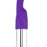 Фиолетовый перезаряжаемый вибратор Rechargeable IJOY Versatile Tickler - 14,5 см.
