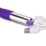 Фиолетовый перезаряжаемый вибратор Rechargeable IJOY Versatile Tickler - 14,5 см.