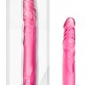 Розовый двусторонний фаллоимитатор 14 Double Dildo - 35,5 см.