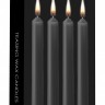 Набор из 4 черных восковых свечей Teasing Wax Candles